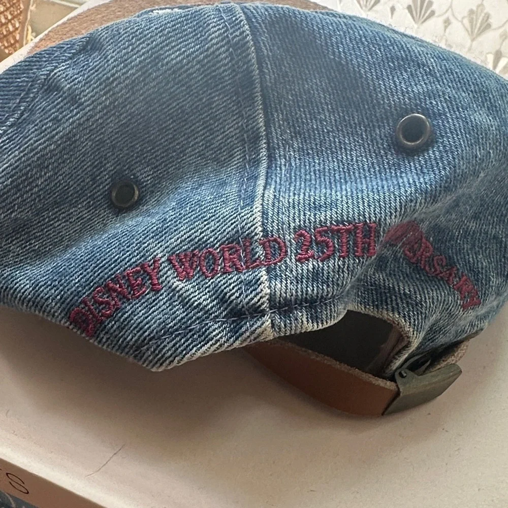 Vintage Walt Disney World 25th Anniversary Denim Hat